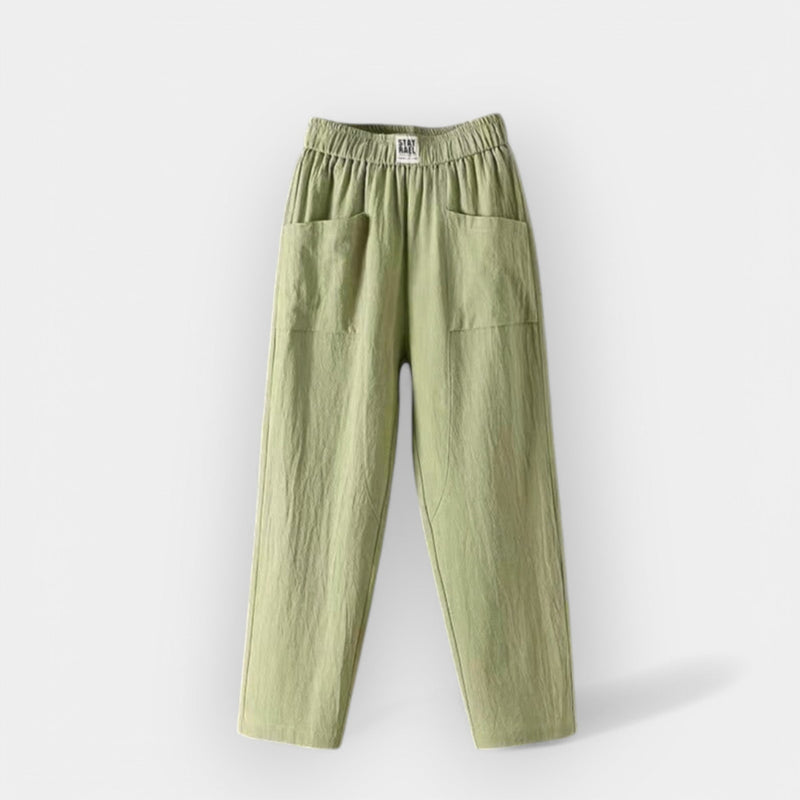 Pantalones de lino cómodos