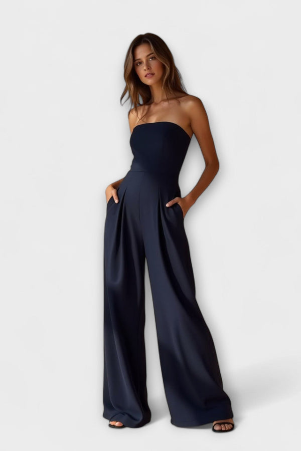 Amelie | Elegante tuta a gamba larga senza spalline