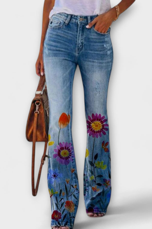 Pantaloni a fiori