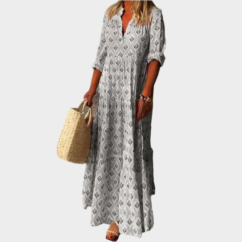 Vestido largo romántico con estilo