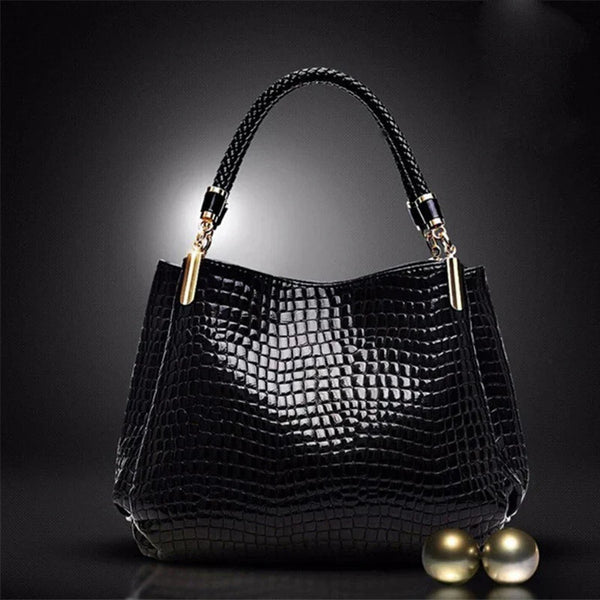 Isabella™ Elegancia Perdurable | Elegante bolso con estampado de cocodrilo 
