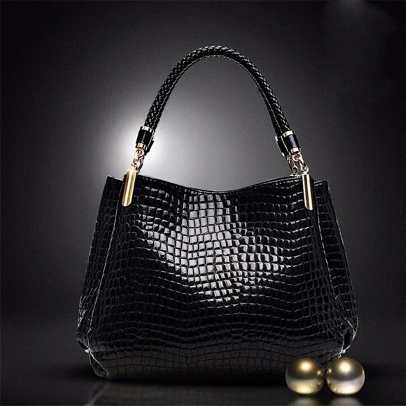 Isabella™ Elegancia Perdurable | Elegante bolso con estampado de cocodrilo 