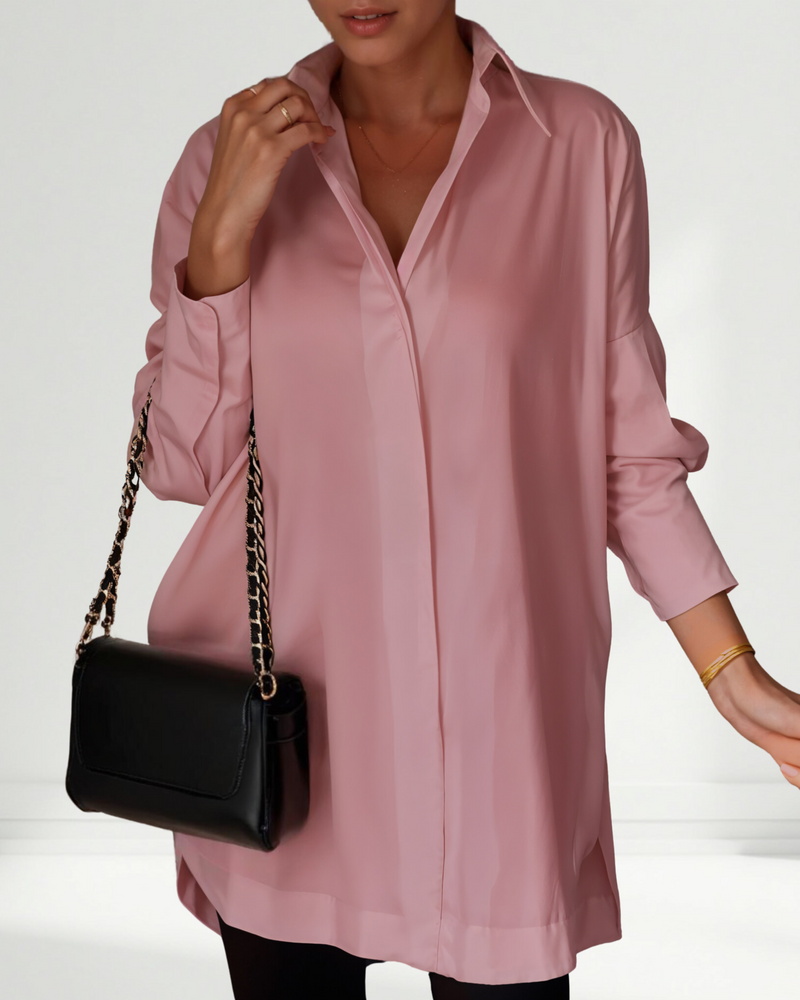 Lucrece | Camicia con bottoni e risvolto oversize
