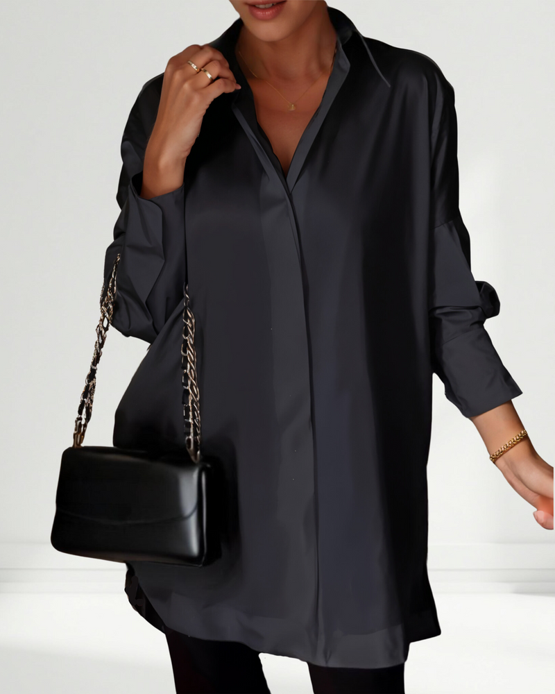 Lucrece | Camicia con bottoni e risvolto oversize
