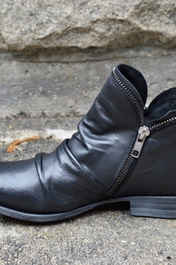 Nahla - British Style Platform Ankle Boots