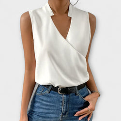 Loretta | Top sofisticado con cuello en V