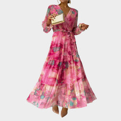 Abito midi con fiori