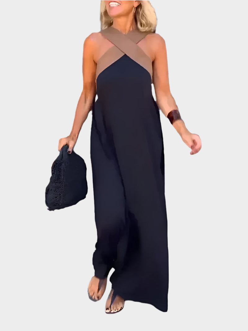 Vestido elegante con escote abierto