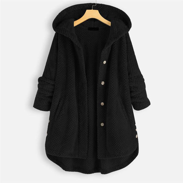 MIRA – COZY HOODED BUTTON JACKET