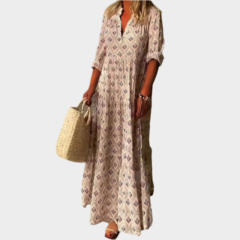 Vestido largo romántico con estilo