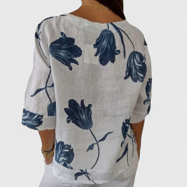 Isabel | Elegante camicetta con stampa floreale