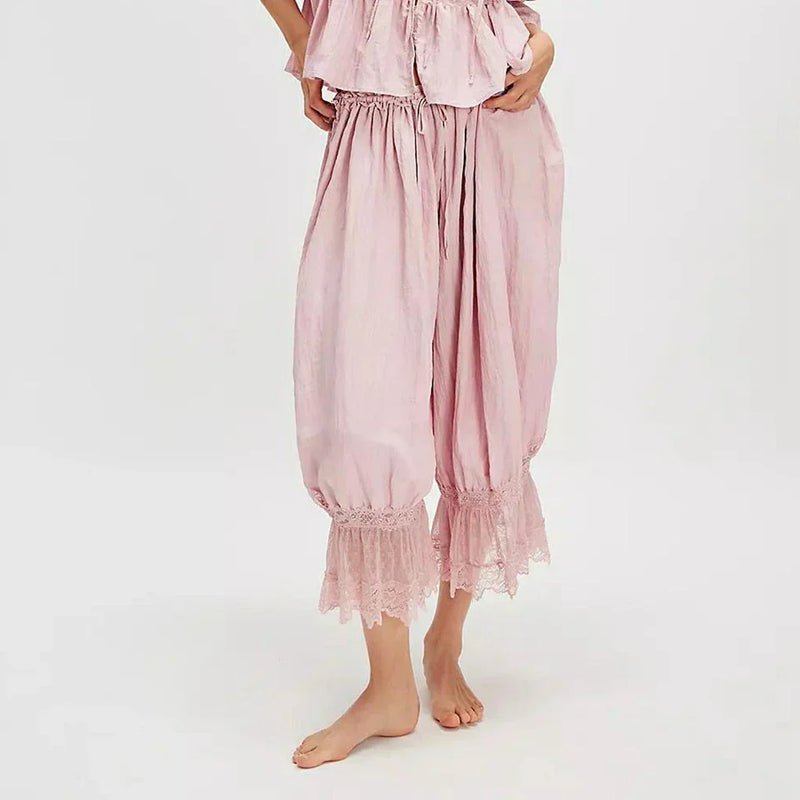 Pantaloni in pizzo boho