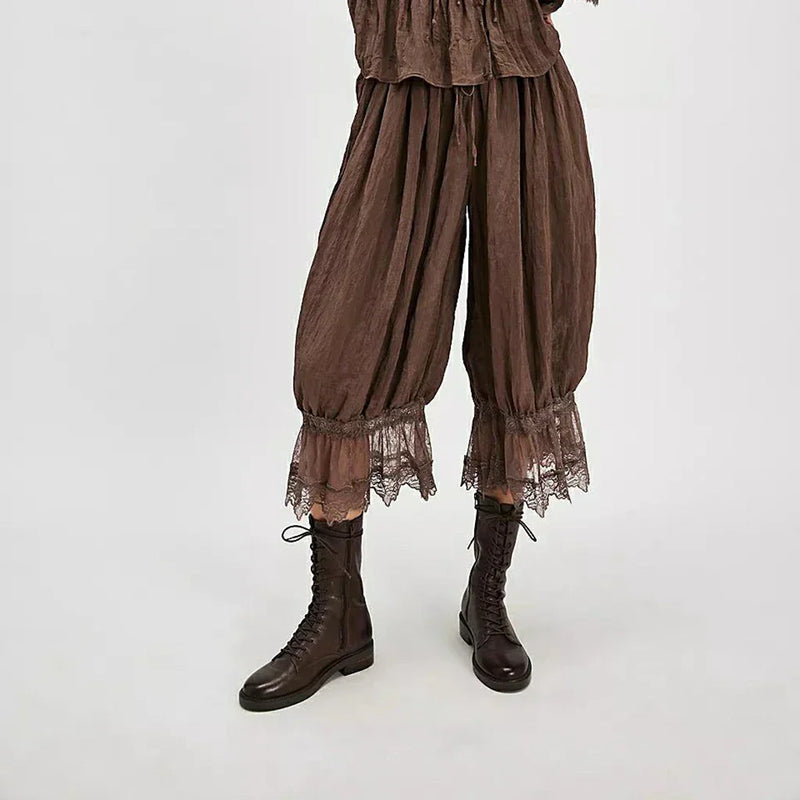 Pantaloni in pizzo boho