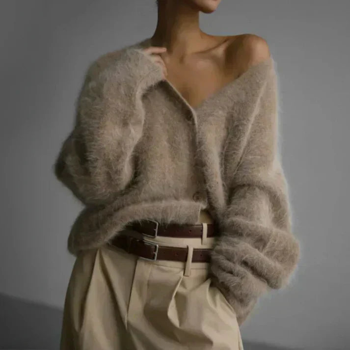 Perry - Elegante suéter de punto extragrande 
