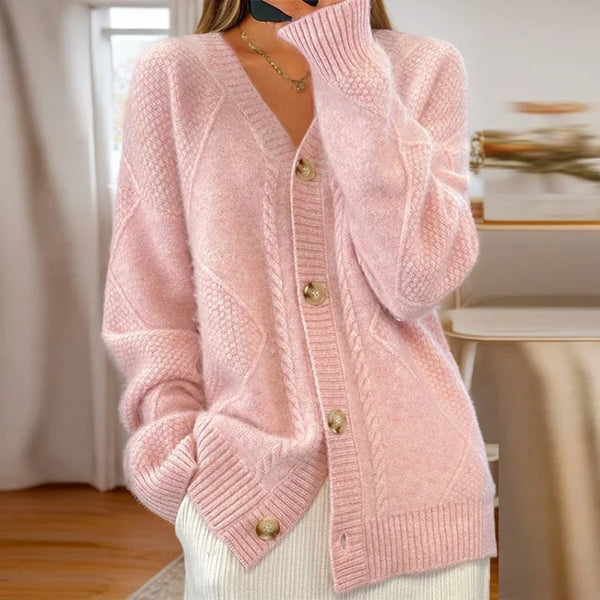 SOFIA – COZY KNIT BUTTON CARDIGAN
