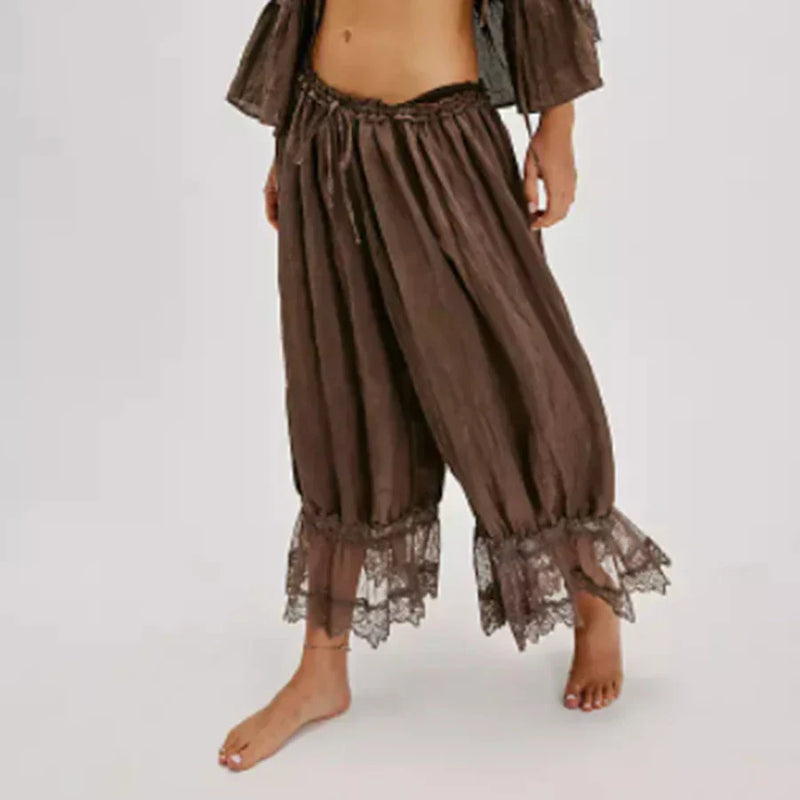 Pantaloni in pizzo boho