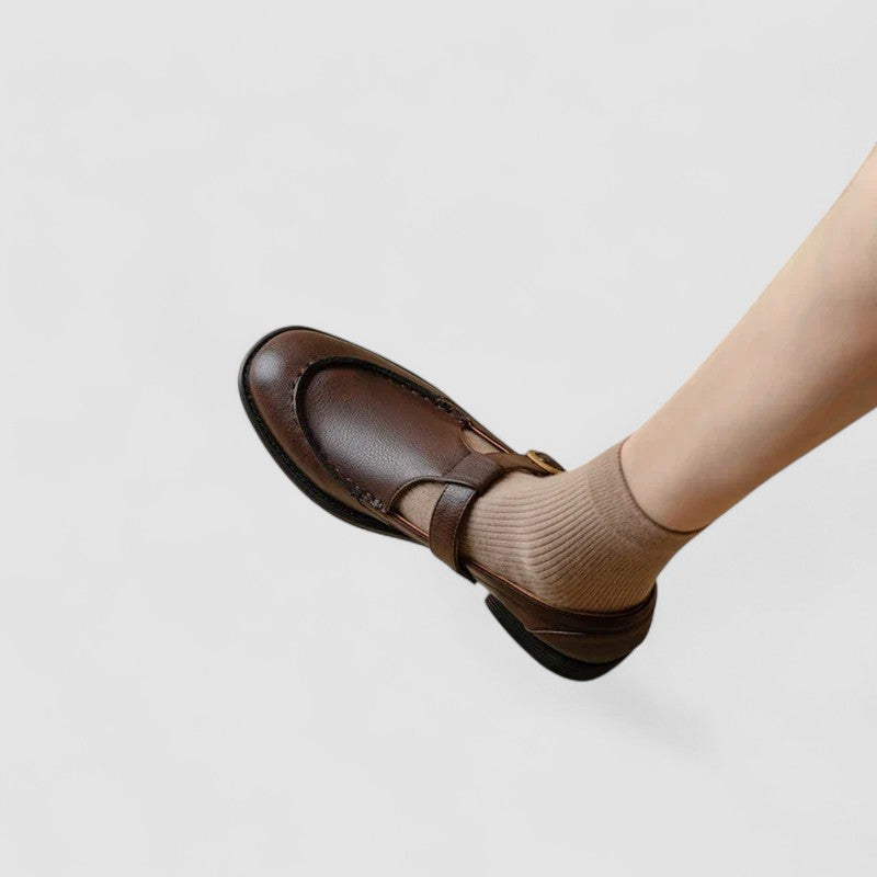 Zhelynne | Scarpe Mary Jane ortopediche con punta quadrata