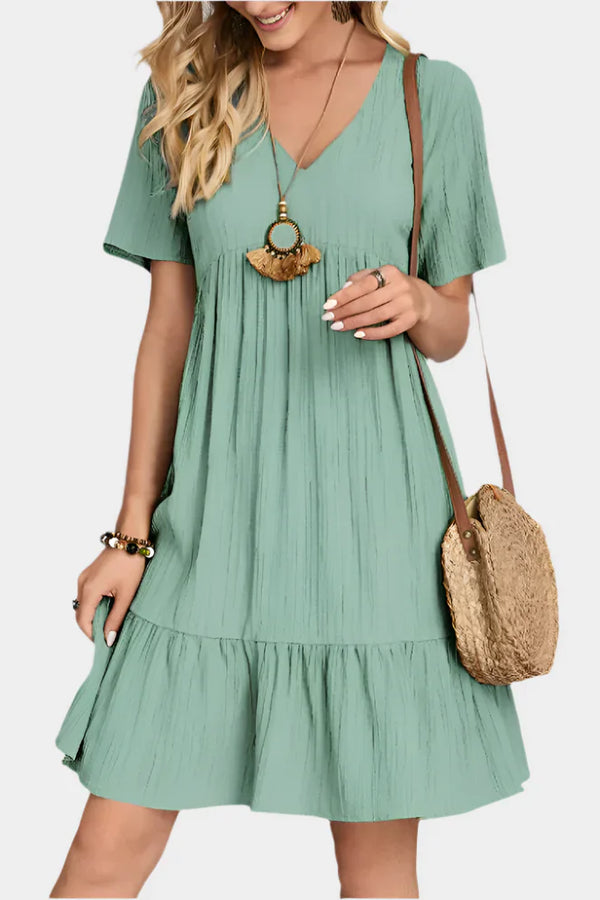Elegante mini abito a righe