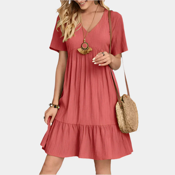 Elegante mini abito a righe