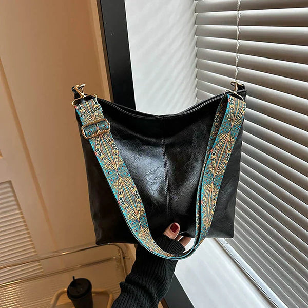 Alora - Borsa a tracolla vintage in pelle PU
