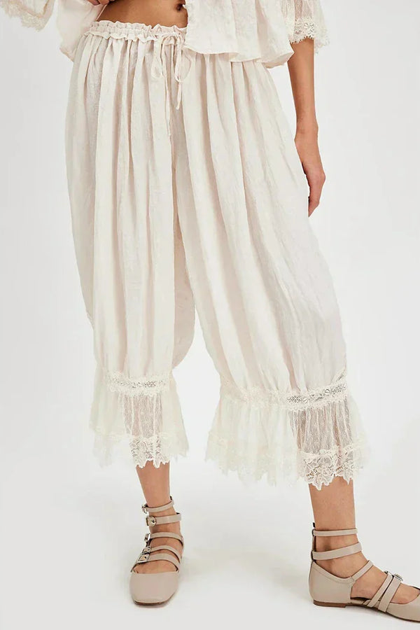 Pantaloni in pizzo boho