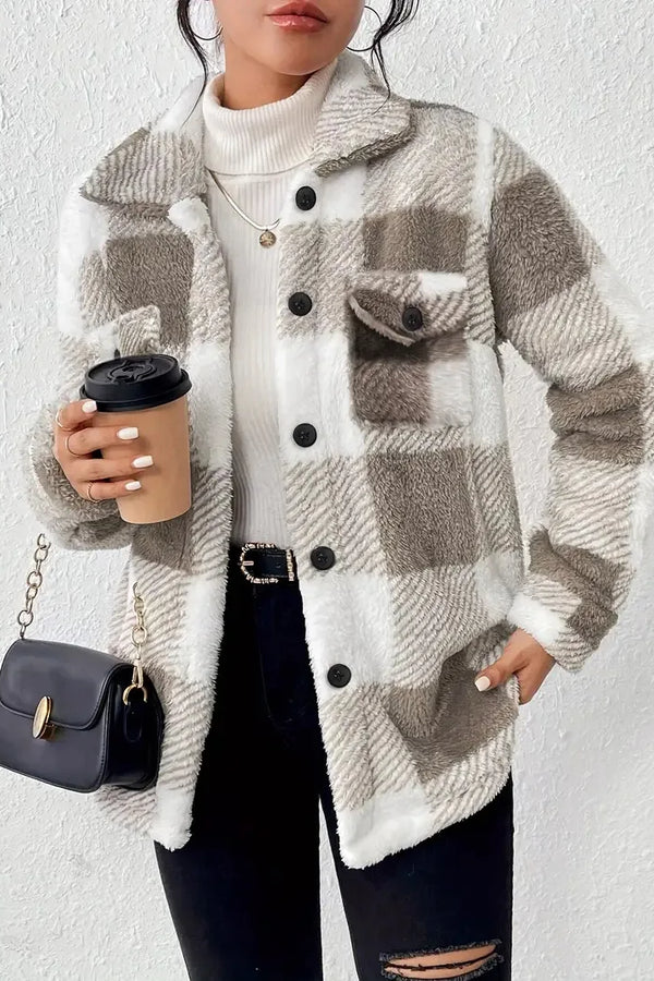 Martin | Elegante giacca in pile a quadri