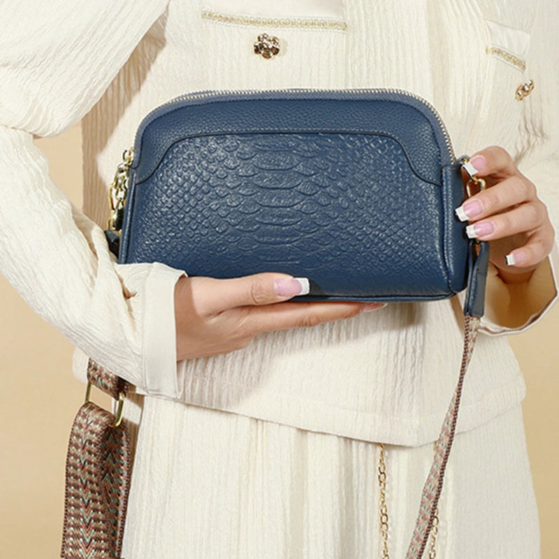 Olivia™ Elegant Allure | Mini borsa a tracolla con motivo coccodrillo