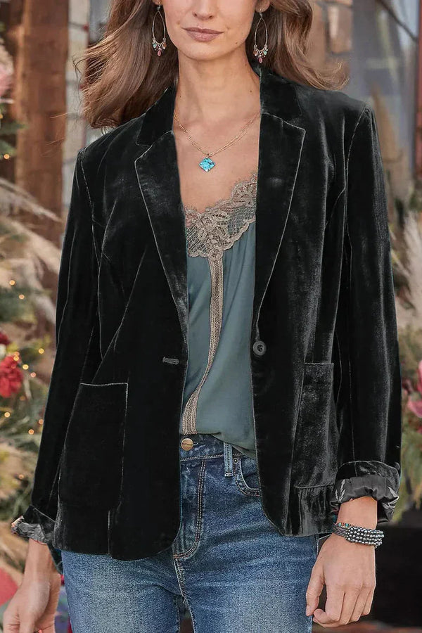 Peyton™ - Stylish Velvet Blazer
