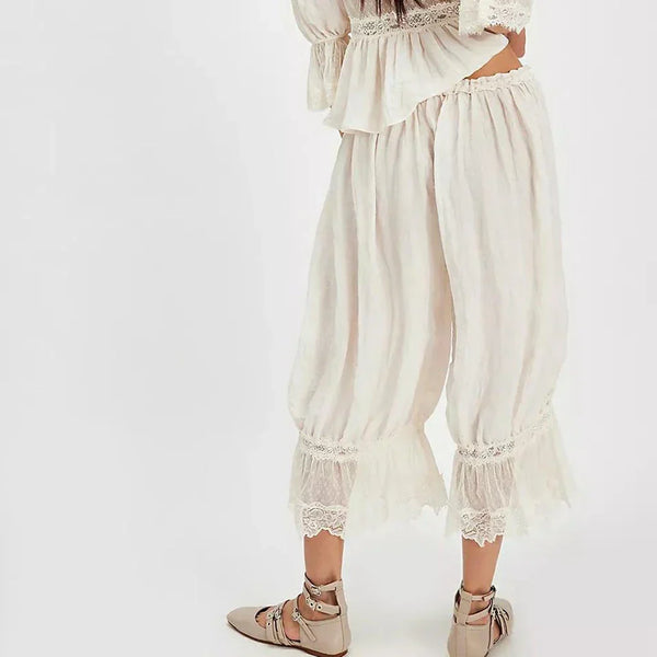 Pantaloni in pizzo boho