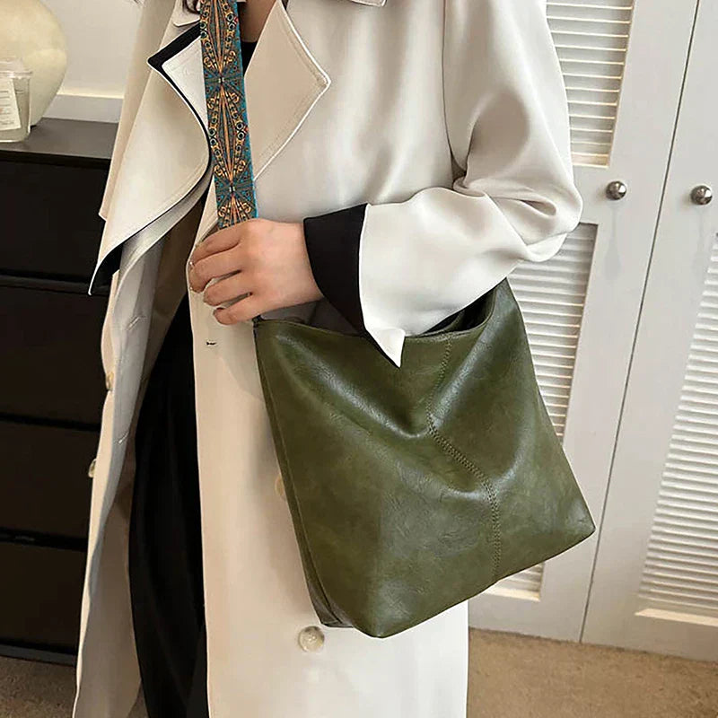 Alora - Borsa a tracolla vintage in pelle PU
