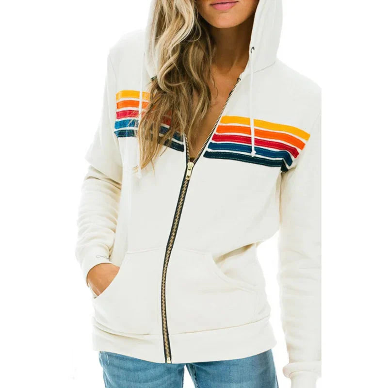 ASTRID – VINTAGE RAINBOW HOODIE