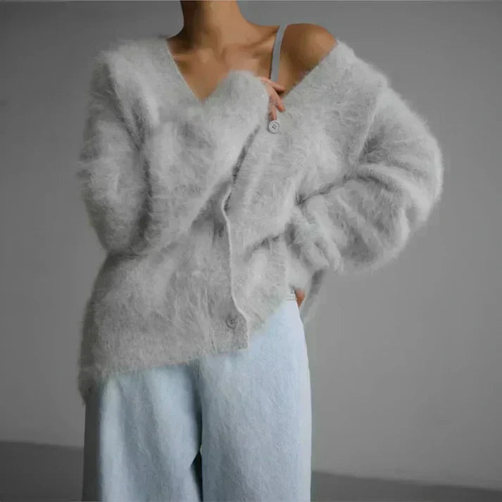 Perry - Elegante suéter de punto extragrande 