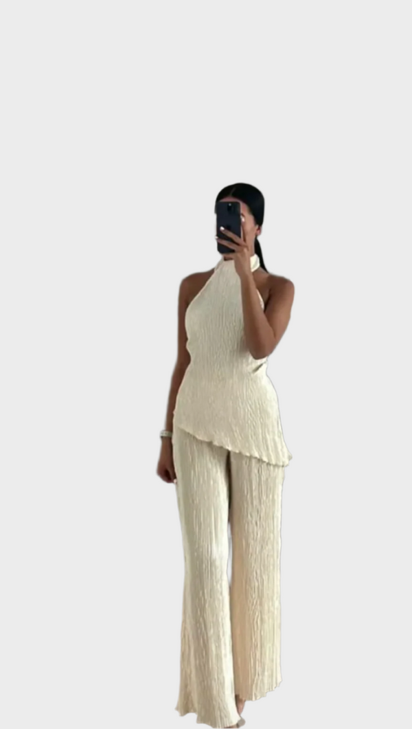 Elegante completo plissettato