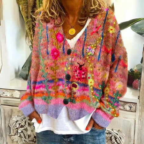 Evie | Cardigan floreale
