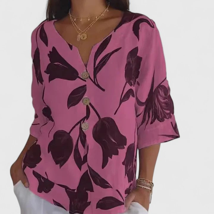 Isabel | Elegante camicetta con stampa floreale