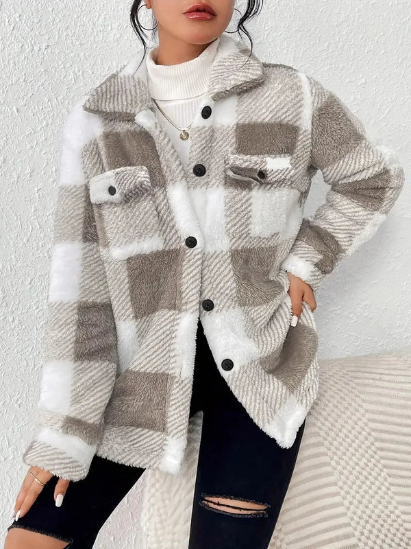 Martin | Elegante giacca in pile a quadri
