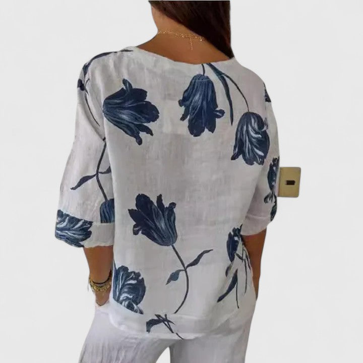 Isabel | Elegante camicetta con stampa floreale