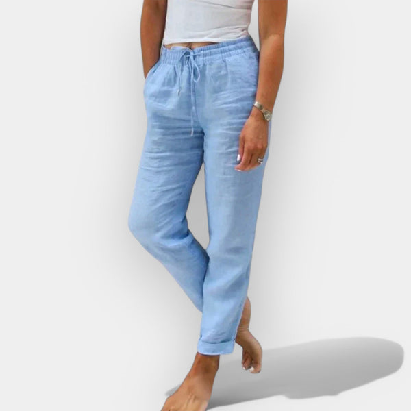 Pantaloni di lino aggiornati per l'estate