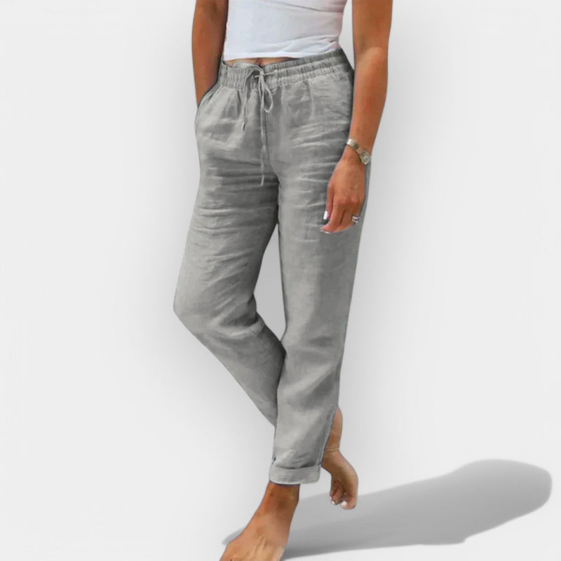 Pantaloni di lino aggiornati per l'estate