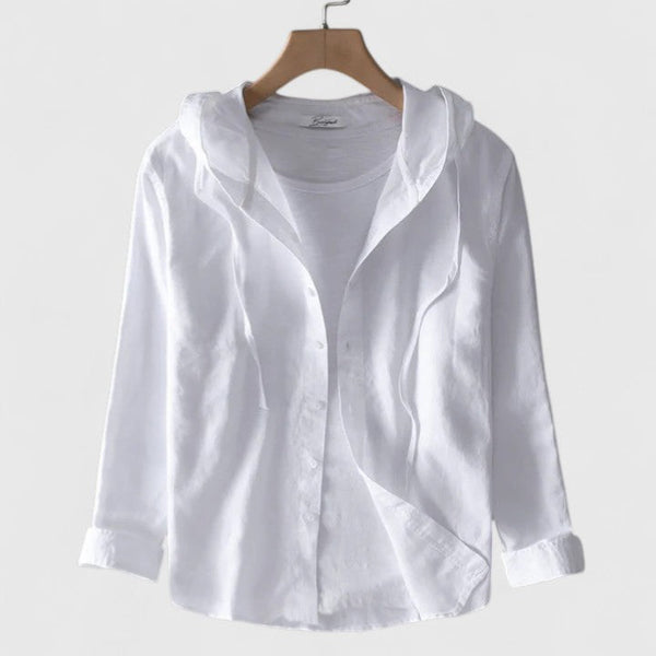 Demi | Elegant Hooded Blouse