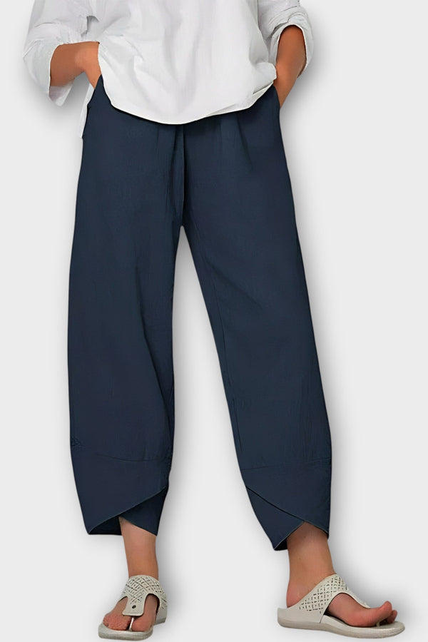 Eleganti pantaloni in lino