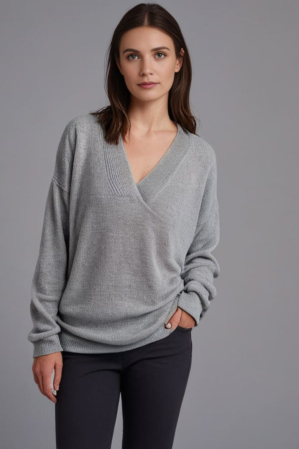 Monika - Maglione con scollo a V 