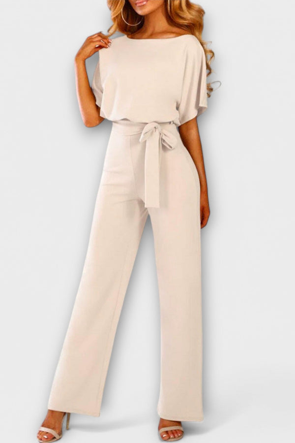 Jenny | Elegante tuta a gamba larga con cintura