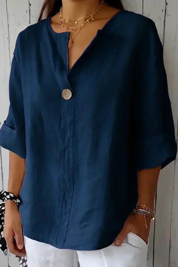 Aubri | Relaxed V-neck Blouse