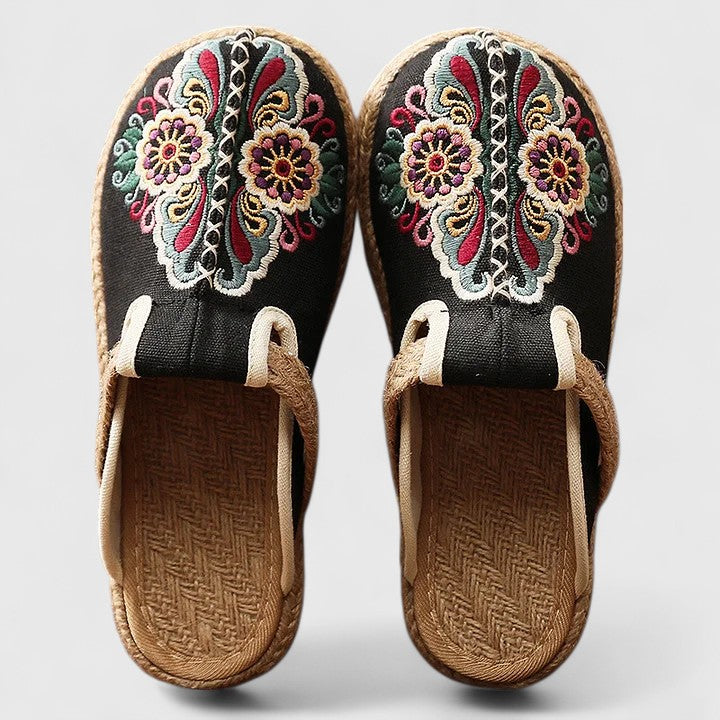 Marousse | Cómodas mules florales hechas a mano