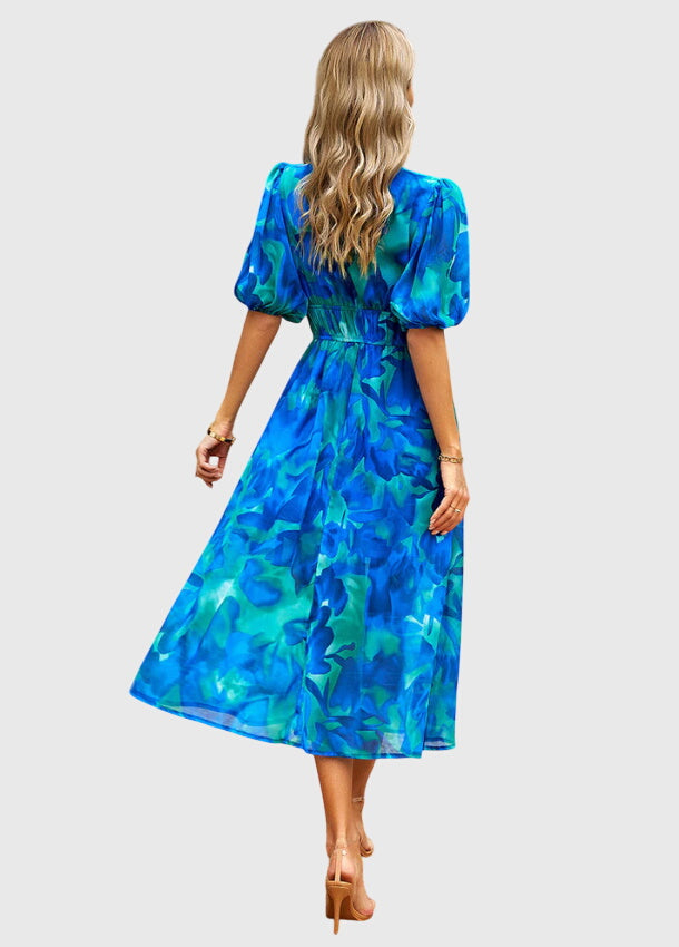 Merlin™ | Abito midi floreale lusinghiero
