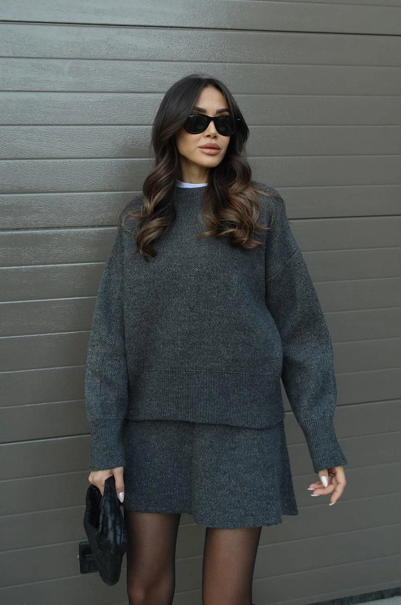 NEVA™ - Set 2 pezzi (maglione + gonna)