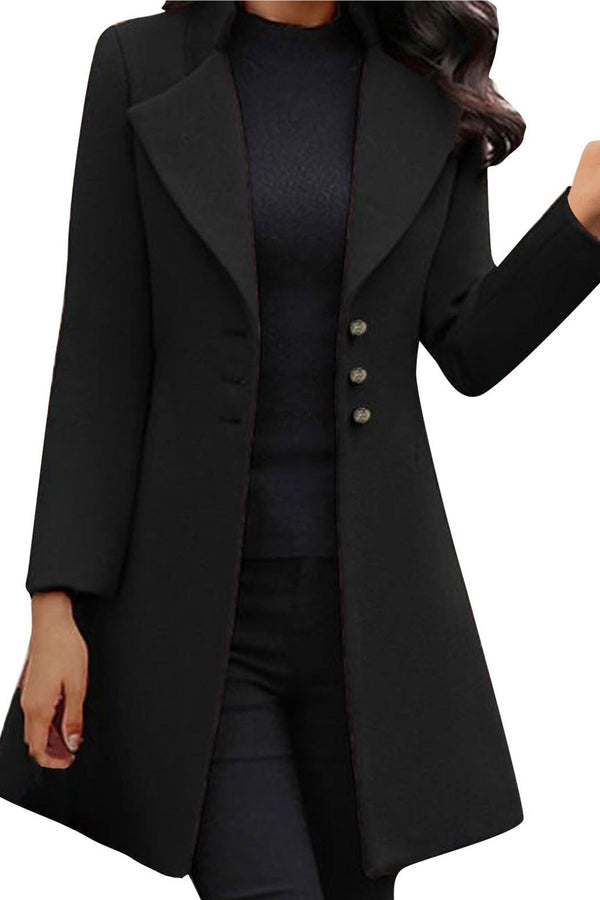 Brielle - Long-Sleeve Wool Coat
