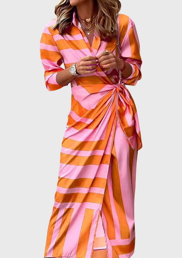 Everly™ | Elegante abito avvolgente con stampa