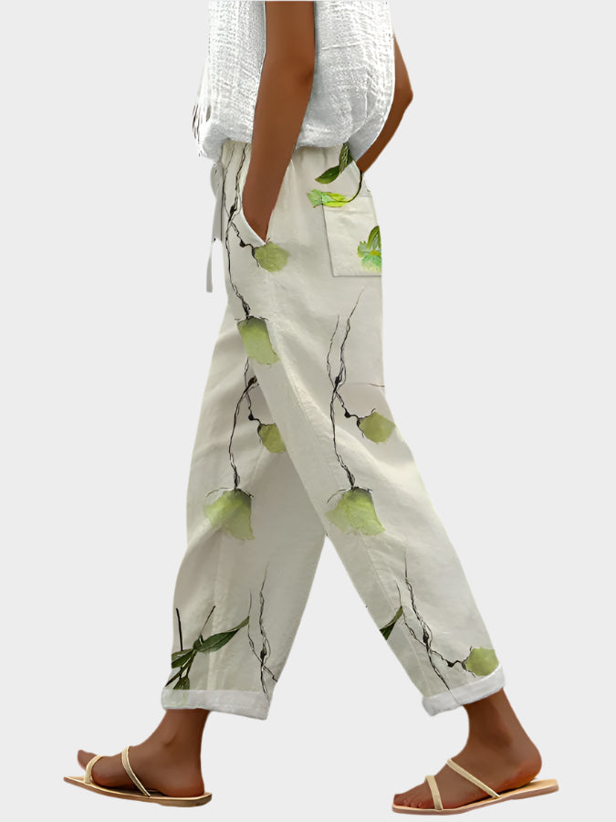 Pantaloni rilassati con stampa